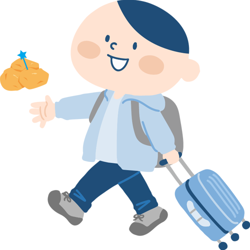 帰省する人